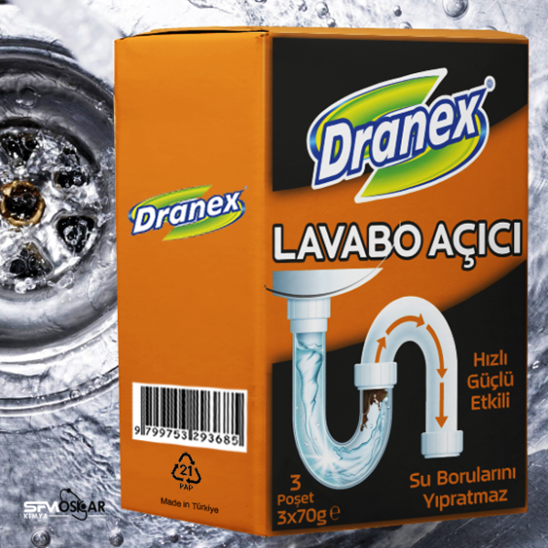 Dranex Lavabo Açıcı 3x70 gr